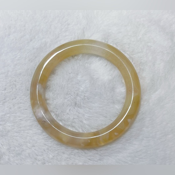 Flower Agate/ Cherry Blossom Agate Bangle - Picture 3 of 6